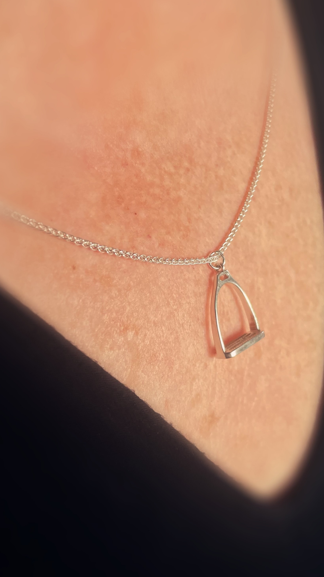 Polo Stirrup Charm Necklace