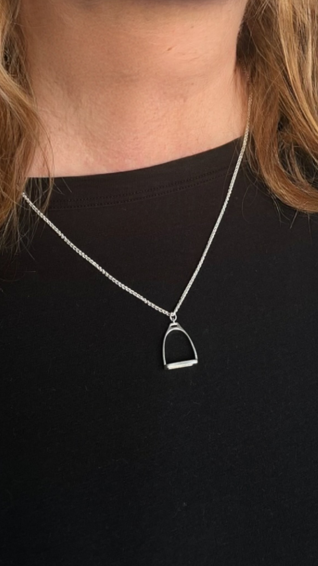 Polo Stirrup Charm Necklace