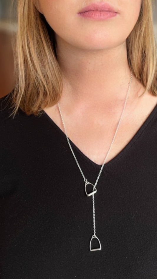 Polo Stirrup Lariat Necklace
