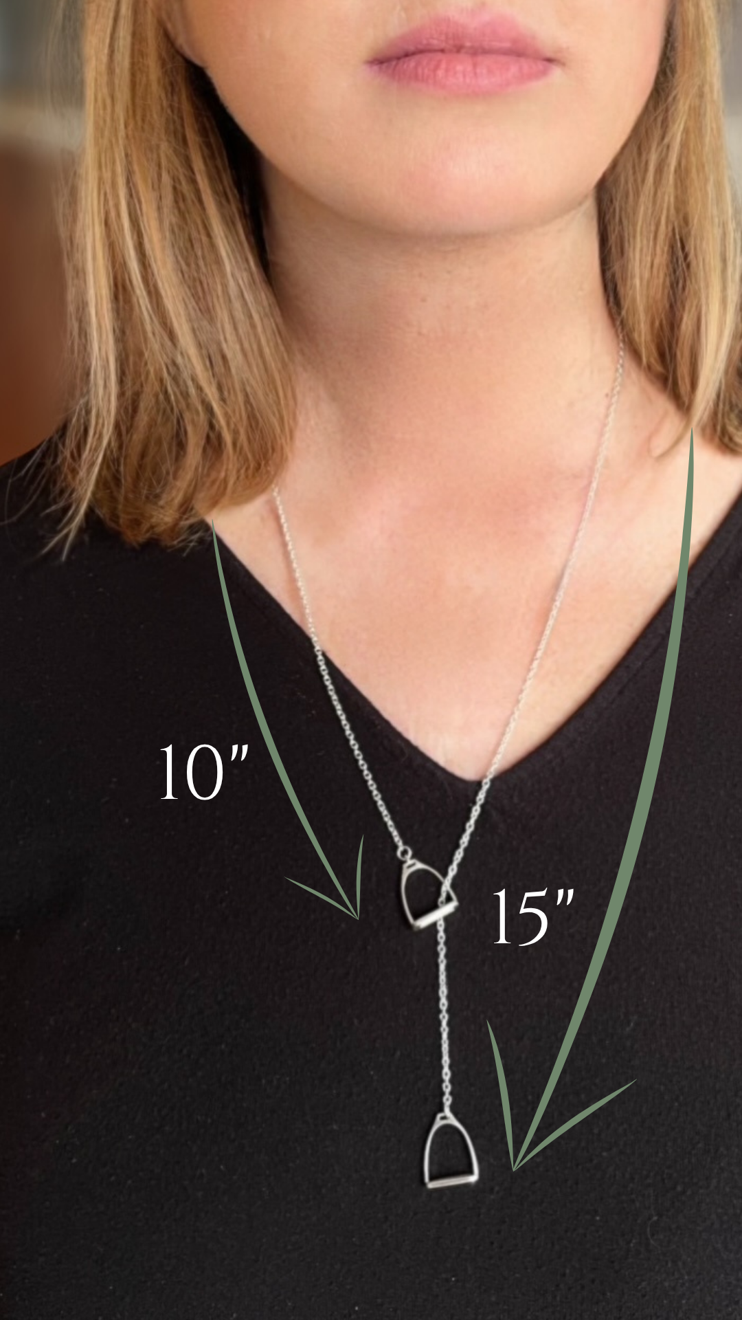 Polo Stirrup Lariat Necklace